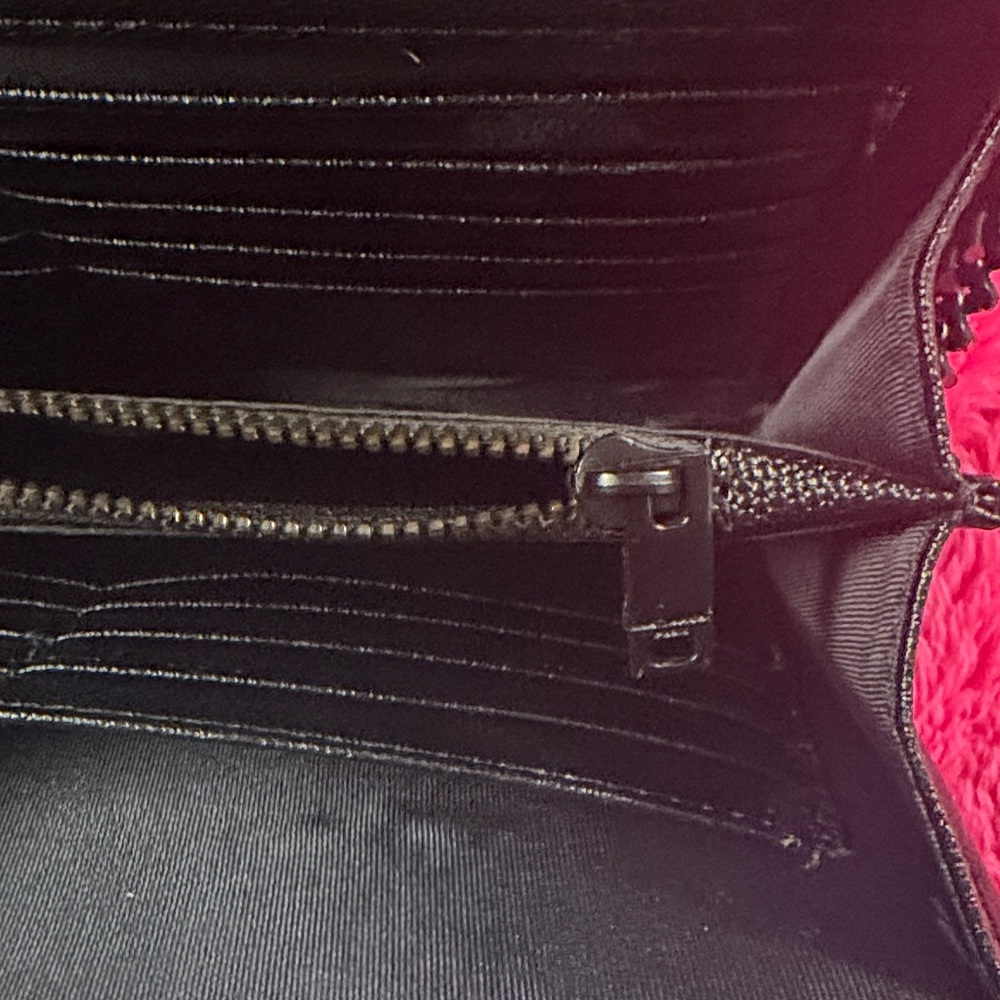 Saint Laurent Black Quilted Chain Crossbody Wallet - Picture 6 of 10